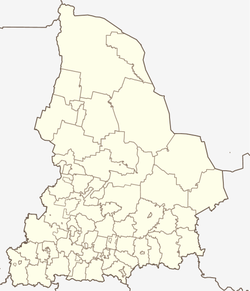 تاودا در استان سوردلوفسک واقع شده