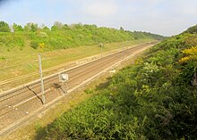 Tranchée du TGV vers Marseille sur la commune de Grenay