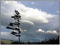 August sky over the table lands