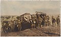 Australian light horsemen and a tank.