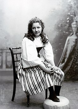 Göta Söderström, skådespelerska vid Ranft-Hjertstedts sällskap 1895–1896