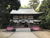 位於現今萩城指月公園內的志都岐山神社拜殿