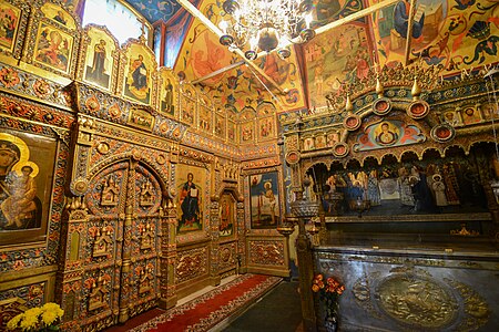 Russian door in Saint Basil's Cathedral (Moscow)