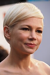 Face shot of Michelle Williams as she looks away from the camera.