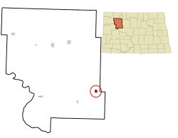 Location of Plaza, North Dakota