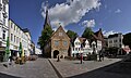 Der Nordermarkt mit Neptunbrunnen und Schrangen