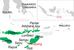 Provinsens läge i Indonesien.