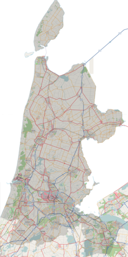 Topographie der Provinz Noord-Holland