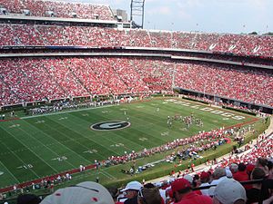 Das Sanford Stadium in Athens