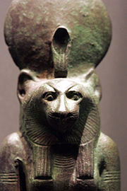 Ouadjet à tête de lionne - Statuette.