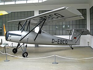 LF 1 vystavený v letecké expozici Německého muzea Flugwerft Schleißheim v Oberschleissheimu