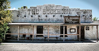 Buckhorn Saloon (noin 1860), Pinos Altos, Mew Mexico.