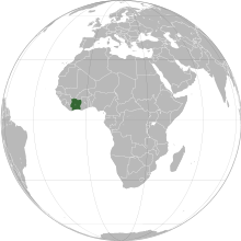 Description de l'image Côte d'Ivoire (orthographic projection).svg.