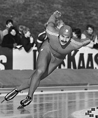 Rønning bei der Eisschnelllauf-Sprintweltmeisterschaft 1982 in Alkmaar