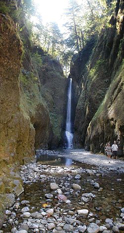 Chute d'eau dans la gorge Oneonta