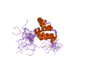 2dbh: Solution structure of the carboxyl-terminal CARD-like domain in human TNFR-related death receptor-6