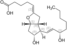 Struktur von Prostacyclin