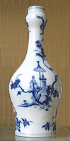 Rouen porcelain bottle