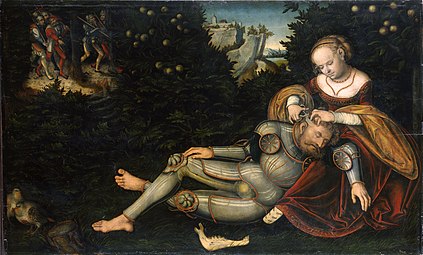 Samson et Dalila, 1537 par Lucas Cranach l'Ancien Gemäldegalerie Alte Meister