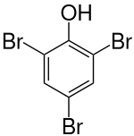 Strukturformel von 2,4,6-Tribromphenol