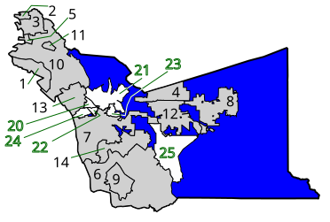 Cities and census designated places of Alameda County