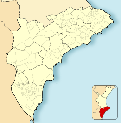 Benissa is located in Province of Alicante