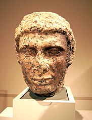 Porträtkopf einer Statue des Ptolemaios X.; Ägyptisches Museum Berlin