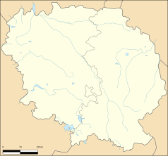 Mapa konturowa Creuse, blisko centrum po lewej na dole znajduje się punkt z opisem „Mansat-la-Courrière”