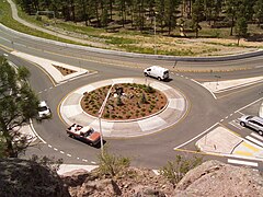 Isang rotonda sa New Mexico, Estados Unidos