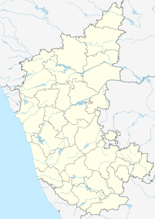 Map showing the location of பன்னேருகட்டா தேசியப் பூங்கா