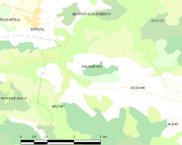 Galinagues - Localizazion