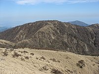 不動ノ峰より望む丹沢山（2007年4月撮影）