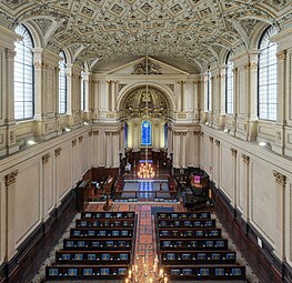 Kirchenschiff St Mary le Strand