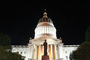 Ansicht bei Nacht mit dem Lincoln-Denkmal