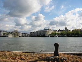 View of Bayonne across the Adour