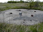 Borne d'un des deux puits de la mine de Boussu-Bois Vedette (Boussu-Bois Saint Charles)