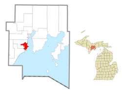 Location within Delta County