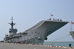 HTMS Chakri Naruebet, now being a museum on Marine in Sattahip