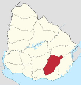 Kart over Lavalleja
