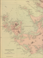 Old map of Weddell Island featuring Swan Point