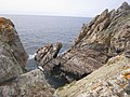 Falaises entre la Pointe du Vorlen et la baie des Trépassés (près de la Pointe de Kerludu).