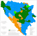 Religious structure of Bosnia and Herzegovina by municipalities 2013