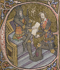 Edward III., zeitgenössische Buchmalerei