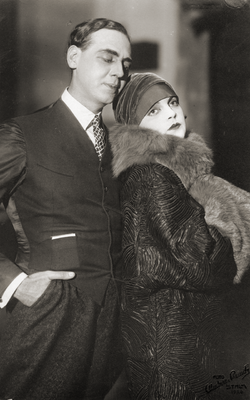 Hugo Björne som Kurt Balzar och Margit Manstad som Sussi de Lorche i Dollar 1926