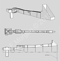 Schematische weergave van het graf van Ramses XI (Graf DK 4)