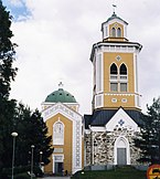 The world's largest wooden church in Kerimäki