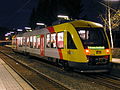 A Hessische Landesbahn LINT 41/H-ja Friedrichsdorf-Seulberg állomása