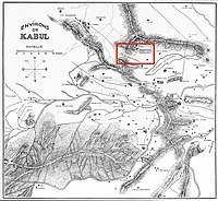 Map of Khair Khaneh, near Kabul