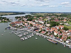 Aerial view of Mikołajki