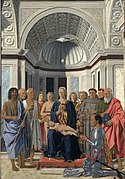 Sacra conversazione con Federico de Montefeltro orante, de Piero della Francesca (1472)
